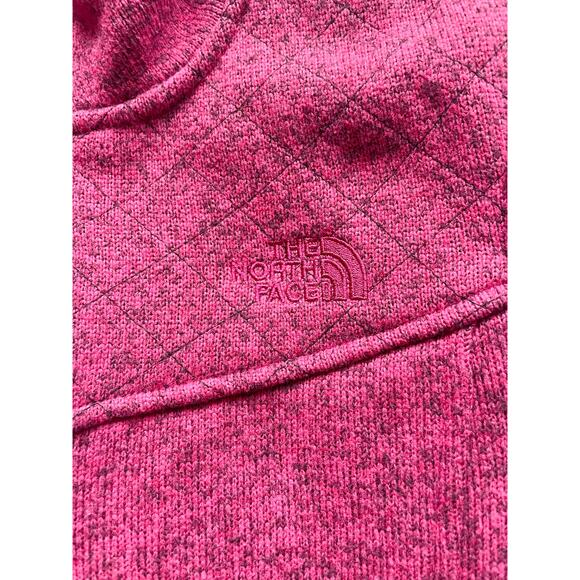 Women's North Face Cranberry Colored Quarter Zip Sweater Size Small - Picture 5 of 5